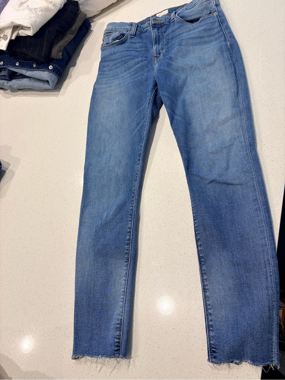 Hudson Jeans Light Wash Denim with Contrast Stitching
